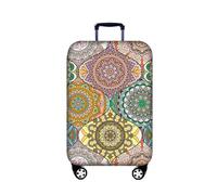 Highdi Serie Mandalas Funda para Maletas, Funda Maleta 18-32 Pulgadas, Anti-Polvo Cubierta de Equipaje, Lavable Anti-Rasguños Funda Protectora Maletas (Rosa,L(25-28pulgadas))