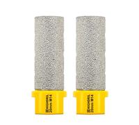 HIGHDRIL Broca de fresado de diamante para agrandar y dar forma a agujeros, 2 piezas de diámetro 20 mm (4/5 ") broca de núcleo de perforación en seco para porcelana, cerámica dura, granito y mármol