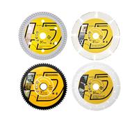 HIGHDRIL Disco de Corte Diamante 75mm x Árbol 10mm - 4Piezas Azulejos Disco/Madera Disco/Acero Disco para Azulejos Albañilería Madera Plástico Metal Corte