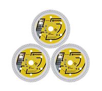 HIGHDRIL Disco Diamante para Hormigón 75mm - 3piezas Discos Corte para Granito Mármol Hormigón Masonería Piedra Artificial Dura