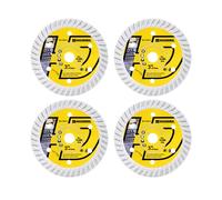 HIGHDRIL Disco Diamante para Hormigón 75mm x Árbol 10mm - 4Piezas Discos de Corte para Granito Mármol Hormigón Albañilería Piedra Artificial