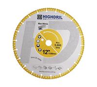 HIGHDRIL Disco Diamante para Metal - 250mm Soldadura al Vacío Universal Disco Corte para Barra de Refuerzo Chapa Metal Ángulo de Hierro Acero Inoxidable Hormigón Granito Mármol