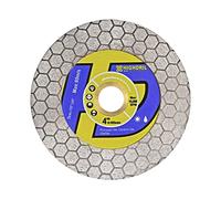 HIGHDRIL Disco Diamante Porcelanico 105mm - Hexagonal Doble Uso Lateral Disco de Corte y Desbaste para Cerámica Porcelánico Mármol Piedra Artificial Granito