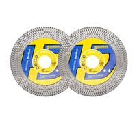 HIGHDRIL Disco Diamante Porcelanico 125mm - 2piezas Doble Uso Lateral Discos de Corte y Desbaste para Cerámica Porcelánico Mármol Piedra Artificial Granito