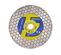 HIGHDRIL Disco Diamante Porcelanico 125mm - Hexagonal Doble Uso Lateral Disco de Corte y Desbaste para Cerámica Porcelánico Mármol Piedra Artificial Granito