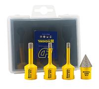 HIGHDRIL Juego de brocas de diamante - 4 unidades (6/6/8 mm+20 mm) sierra perforadora de diamante para cerámica, porcelana, azulejos, granito, mármol, ladrillo, Dekton con rosca M14