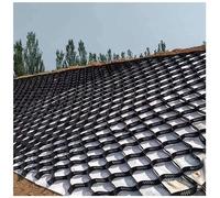 Highdurability - Rejilla de suelo de polietileno de larga duración para caminos de grava y pasarelas de 10 cm, permeable para estabilización de taludes, tamaño 6.5 x 19 pies (2 x 6 m)