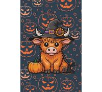 Highland Boo - Halloween Cow: Dot Grid Notebook Bullet Journal: Part of The Rebel Spooks Range