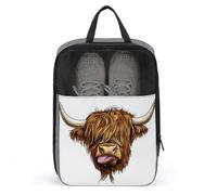 Highland Bull Head - Bolsa de zapatos para viajes, uso diario, bolsa de almacenamiento antipolvo para zapatos de golf