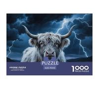 Highland Cattle Rompecabezas Imposible,desafío para Adultos Juego Educativo 1000 Piezas Obra De Arte De Juego De para Adultos, Regalos A Partir De 14 Años 70x50cm/1000pcs