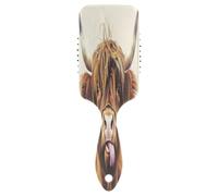 Highland - Cepillo de cojín de aire para pegar lengua de vaca, peine desenredante, cepillo antiestático para el pelo, peine moderno
