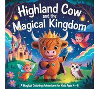 Highland Cow and the Magical Kingdom: Cute Highland Cow Coloring Book for Kids Ages 4-8 | Explore a Magical World of Castles, Unicorns, and Cows