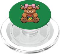 Highland Cow Autismo Puzzle Concientización Enseñar Niños Niñas PopSockets PopGrip para MagSafe