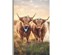 Highland Cow Bride and Groom Journal: A lined 6x9 notebook bridal shower, wedding gift for coo lovers