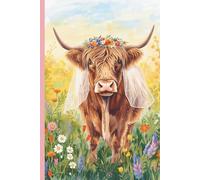 Highland Cow Bride Journal: A Lined 6x9 Notebook , perfect for a bridal shower gift, wedding