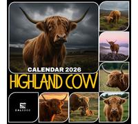 Highland Cow calendar 2026: Monthly Planner Featuring Shaggy Scottish Cattle in Majestic Landscapes