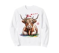 Highland Cow Christmas Jumper Idea Hombres Xmas Highland Cow Sudadera
