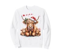 Highland Cow Christmas Jumper Idea Mujer Xmas Highland Cow Sudadera