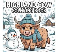 Highland Cow Coloring Book: Adorable Farm Animal Coloring Fun for Kids Ages 4-8