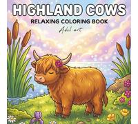 Highland Cow Coloring Book: Bold and Easy Designs for Adults and Kids: 50 Cute and Simple Scottish Cows for Stress Relief, Relaxation, and Fun
