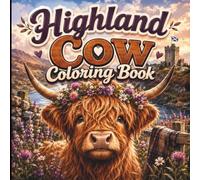 Highland Cow Coloring Book: Escape to the Scottish Highlands with Adorable Highland Cattle, Peaceful Countryside Views, Cozy Farm Moments & Beautiful Nature Illustrations