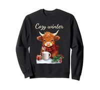 Highland Cow Cozy Winter Navidad Sudadera