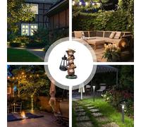 Highland Cow Garden Decor - Cute Animal Resin Figures, Funny Resin Landscape Figure,Collectible Cattle Solar Light Decoration For Outdoor Patio Garden Lawn Balcony