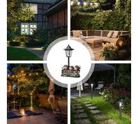 Highland Cow Garden Decor - Cute Animal Resin Figures, Funny Resin Landscape Figure,Collectible Cattle Solar Light Decoration For Outdoor Patio Garden Lawn Balcony