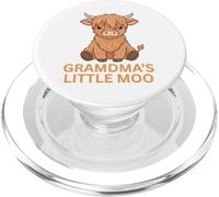 Highland Cow Grandma'S Little MOO Scottish Cowgirl Fun PopSockets PopGrip para MagSafe