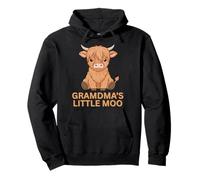 Highland Cow Grandma'S Little MOO Scottish Cowgirl Fun Sudadera con Capucha