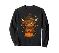 Highland Cow Halloween Cute Pumpkin Sudadera
