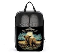 Highland Cow in A Field - Bolsa de zapatos para viajes, uso diario, bolsa de almacenamiento antipolvo para zapatos de golf