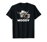 Highland Cow Lover Moody Western Cattle Rancher Camiseta