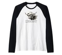 Highland Cow Lover Moody Western Cattle Rancher Camiseta Manga Raglan