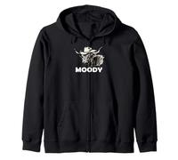 Highland Cow Lover Moody Western Cattle Rancher Sudadera con Capucha