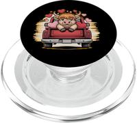 Highland Cow San Valentín Lindo Romántico Granja Animal Love PopSockets PopGrip para MagSafe