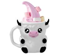 Highland Cow - Soporte para pintas de helado, bonita funda para taza de helado, funda impresa en 3D a prueba de fugas con mango anticongelante, reutilizable y aislado, se adapta a contenedores de