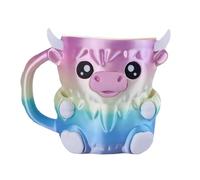 Highland Cow - Soporte para pintas de helado, diseño de animales lindos y reutilizables, 473 ml, recipiente de almacenamiento para utensilios de cocina