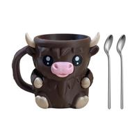 Highland Cow - Soporte para pintas de helado para Ben y Jerry con asa, regalos Ferdinand The Bull Lover, acero inoxidable