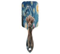 Highland Cow Starry Night - Cepillo para desenredar, cepillo para cabello saludable para mujer, cepillo de peinado