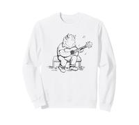 Highland Cow Toca la Guitarra Acústica Sudadera