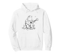 Highland Cow Toca la Guitarra Acústica Sudadera con Capucha