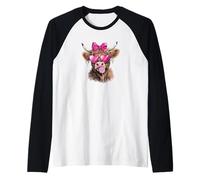 Highland Cow Valentine | Colección Valentine Love Camiseta Manga Raglan
