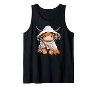 Highland Cow Western Halloween Funny Moo-Boo Design Camiseta sin Mangas