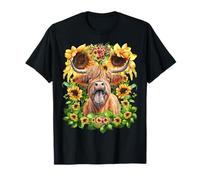 Highland Cow with Sunflowers For Women Funny Scottish Cow Camiseta