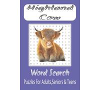 Highland Cow Word Search Puzzle Book:: Highland Cow Word Search with Easy to read print about [6x9 inches,110 pages] 50+Puzzle ...Gifts, Vacation, Holidays, Birthdays,Free time