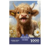 Highland Gatotle Puzle Regalo Creativo Decoración Familiar 1000 Piezas Vaca Rompecabezas Juguetes Desafiantes Juego De Habilidad para Adultos Y Niños 38x26cm/1000pcs