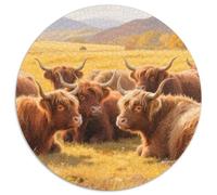 Highland Gatotle Rompecabezas para Adultos 1000 Piezas Vida Silvestre Colorido Idea De Regalo para Ella O Él para Adultos Y Jóvenes 1000pcs (67.5x67.5cm)