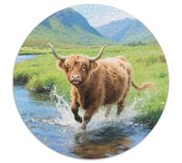 Highland Gatotle Rompecabezas para Adultos 1000 Piezas Vida Silvestre Desafío Duro Imposible Idea De Regalo para Ella O Él para Adultos Y Jóvenes 1000pcs (67.5x67.5cm)