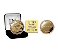 Highland Mint Super Bowl VIII NFL Gold Flip Game Moneda (39 mm) Dorado